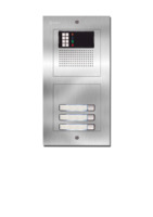 Spreek-luister paneel | Nexa Inox, modulair, 3 beldrukkers | GTwin