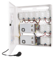 Randapparatuur kast | 2 x 48V voeding, 10 x P-Switch & 1 x HDR-30-12 | iPlusBUS