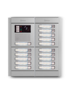 Camera-spreek-luister paneel | Nexa Aluminium, modulair, 16 beldrukkers | V6Plus
