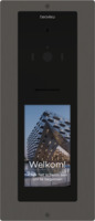 Camera-spreek-luister paneel | Touchscreen, compact, Black PVD | iPlus & iPlusBUS