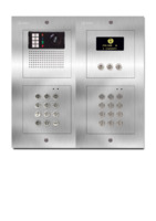 Camera-spreek-luister paneel | Code-scroll, Nexa Inox, A t/m L  | V6Plus