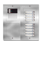 Spreek-luister paneel | Nexa Inox, modulair, 9 beldrukkers | GTwin
