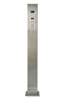 RVS zuil | Met 4 stuks Nexa Inox module max. | 1300 mm 