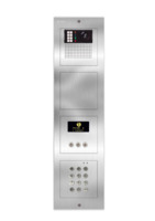 Camera-spreek-luister paneel | Code-scroll, Nexa Inox, lang  | GTwin