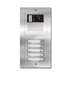 Camera-spreek-luister paneel | Nexa Inox, modulair, 5 beldrukkers | V6Plus