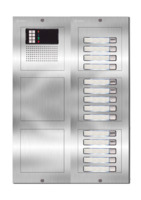 Spreek-luister paneel | Nexa Inox, modulair, 14 beldrukkers | GTwin