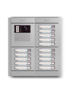 Camera-spreek-luister paneel | Nexa Aluminium, modulair, 15 beldrukkers | GTwin