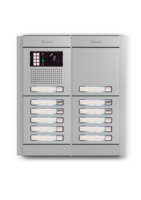 Camera-spreek-luister paneel | Nexa Aluminium, modulair, 12 beldrukkers | V6Plus