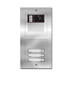 Camera-spreek-luister paneel | Nexa Inox, modulair, 3 beldrukkers | V6Plus