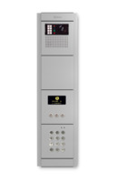 Camera-spreek-luister paneel | Code-scroll, Nexa Aluminium, lang |  GTwin