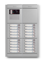 Camera-spreek-luister paneel | Nexa Aluminium, modulair, 20 beldrukkers | V6Plus