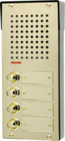 Opbouw spreek-luister paneel | Messing, compact | 4 + n