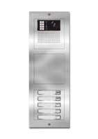 Camera-spreek-luister paneel | Nexa Inox, modulair, 5 beldrukkers | GTwin