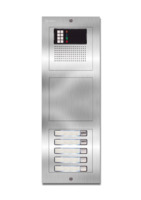 Spreek-luister paneel | Nexa Inox, modulair, 5 beldrukkers | GTwin