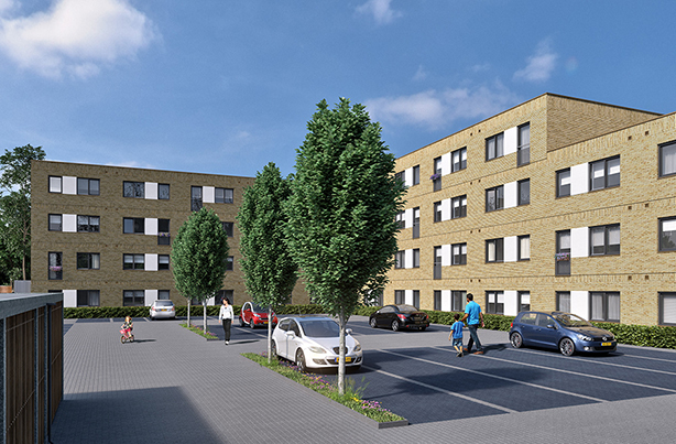 projecten 44 appartememten aan de hogenkamp