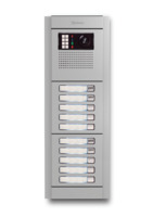 Camera-spreek-luister paneel | Nexa Aluminium, modulair, 10 beldrukkers | G2+