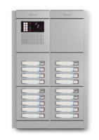 Spreek-luister paneel | Nexa Aluminium, modulair, 18 beldrukkers | GTwin