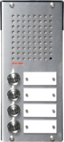 Opbouw spreek-luister paneel | RVS, compact | 4 + n