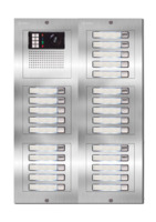 Camera-spreek-luister paneel | Nexa Inox, modulair, 25 beldrukkers | iPlus & iPlusBUS