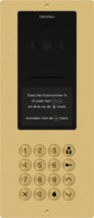 Camera-spreek-luister paneel | Code-scroll, compact, messing | iPlus & iPlusBUS