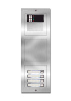 Spreek-luister paneel | Nexa Inox, modulair, 4 beldrukkers | GTwin