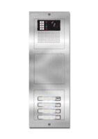Camera-spreek-luister paneel | Nexa Inox, modulair, 4 beldrukkers | GTwin