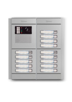 Camera-spreek-luister paneel | Nexa Aluminium, modulair, 14 beldrukkers | GTwin