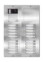 Camera-spreek-luister paneel | Nexa Inox, modulair, 21 beldrukkers | iPlus & iPlusBUS