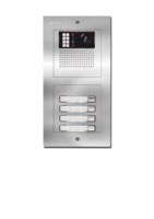 Camera-spreek-luister paneel | Nexa Inox, modulair, 4 beldrukkers | V6Plus