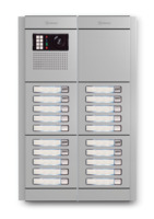 Camera-spreek-luister paneel | Nexa Aluminium, modulair, 20 beldrukkers | GTwin
