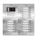 Camera-spreek-luister paneel | Nexa Inox, modulair, 15 beldrukkers | iPlus & iPlusBUS