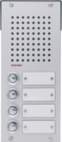 Opbouw spreek-luister paneel | Compact, 4 beldrukkers | 4 + n