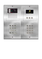 Camera-spreek-luister paneel | Code-scroll, Nexa Inox, A t/m L |  G2+