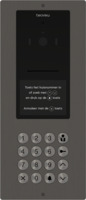 Camera-spreek-luister paneel | Code-scroll, compact, Black PVD | iPlus & iPlusBUS