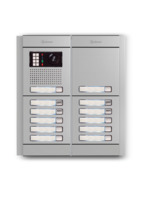 Camera-spreek-luister paneel | Nexa Aluminium, modulair, 12 beldrukkers | G2+