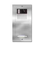 Camera-spreek-luister paneel | Nexa Inox, modulair, 1 beldrukker | GTwin