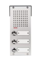 Opbouw spreek-luister paneel | Compact, 3 beldrukkers | 4 + n