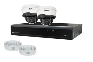NVR kit | IP, 8 kanaals, inclusief 2 antivandaal dome camera's