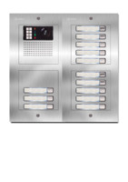 Camera-spreek-luister paneel | Nexa Inox, modulair, 13 beldrukkers | GTwin