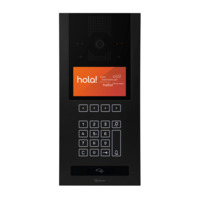 SIXTY5 camera-spreek-luister paneel | Code-scroll, RFID ip-opener lezer, zwart | G2+