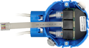 Splitter | Voor Cat5e-bus, één ingang, één doorgang, één uitgang | iPlusBUS
