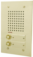 Inbouw spreek-luister paneel | Compact, messing | 4 + n