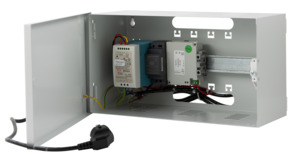 Randapparatuur kast | 1x MDR-100-48, 1x P-Switch, 1x HDR-30-12 | iPlusBUS