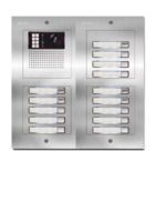 Camera-spreek-luister paneel | Nexa Inox, modulair, 14 beldrukkers | iPlus & iPlusBUS