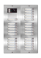 Camera-spreek-luister paneel | Nexa Inox, modulair, 26 beldrukkers | iPlus & iPlusBUS