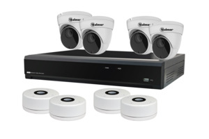NVR kit | IP, 8 kanaals, inclusief 4 dome camera's