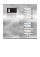 Camera-spreek-luister paneel | Nexa Inox, modulair, 10 beldrukkers | GTwin