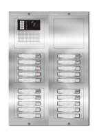 Camera-spreek-luister paneel | Nexa Inox, modulair, 20 beldrukkers | iPlus & iPlusBUS