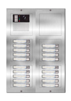 Camera-spreek-luister paneel | Nexa Inox, modulair, 19 beldrukkers | iPlus & iPlusBUS