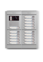 Camera-spreek-luister paneel | Nexa Aluminium, modulair, 16 beldrukkers | GTwin